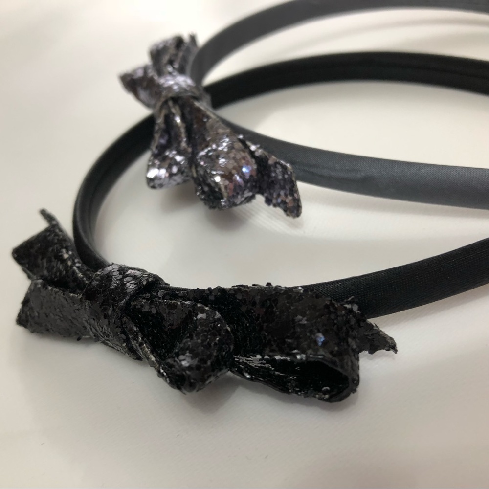 Black & Gray Bow Head Bands